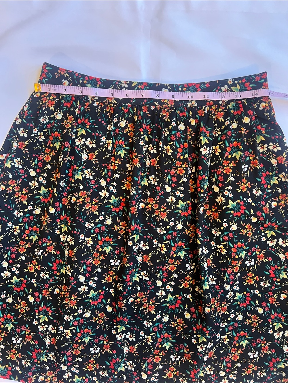 J Crew Mercantile Sz 6 Black Garden, Whimsy Floral Skirt - Multicolor Print - Picture 3 of 11